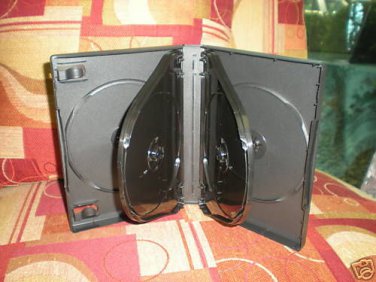 100 BLACK 6-DVD CASE W/SLEEVE,  ASL6