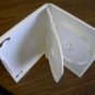 100 WHITE DOUBLE 2 DVD CD CASES w/ FLIP TRAY - PSD45