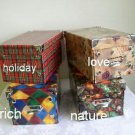 24 DECORATIVE STORAGE BOXES - NATURE PATTERN