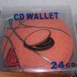 5 24-CD/DVD CAPACITY SPORTS LEATHERETTE WALLET-BASKETB