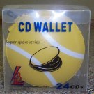 5 24-CD/DVD CAPACITY SPORTS LEATHERETTE WALLET-TENNIS