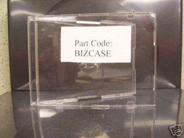 100 BUSINESS  CARD CD CASE w/ CLEAR TRAY - BIZCASE