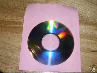 2000  PINK CD PAPER SLEEVES w/ WINDOW & FLAP -  PSP50