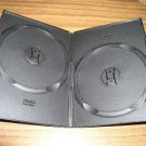 100 BLACK SUPER SLIM DOUBLE 2 DVD  CASES - PSD34
