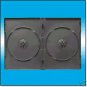 100 BLACK DOUBLE DVD CASES - CLIPS ON SPINE - PSD33