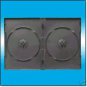 100 BLACK DOUBLE DVD CASES - CLIPS ON SPINE - PSD33