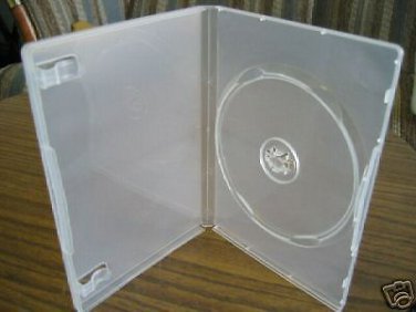 100 NEW CLEAR SINGLE DVD CASES W/M-LOCK - PSD23M