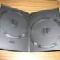 1000 BLACK SUPER SLIM DOUBLE 2 DVD  CASES - PSD34