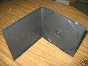 200  5MM SLIM POLY CD/DVD CASE W/SLEEVE, BLACK - KC01PK