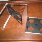 1000 DOUBLE CD JEWEL CASE CASES With BLACK TRAY - 2CD