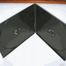 200 7MM DOUBLE POLY CD/DVD CASE W/SLEEVE, BLACK - PSC9