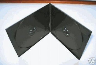 200 7MM DOUBLE POLY CD/DVD CASE W/SLEEVE, BLACK - PSC9