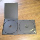 200 SINGLE 7MM POLY CD/DVD CASES, BLACK - PSC8