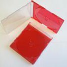 200 5.2mm SLIM JEWEL CASES W/ RED TRAY- PSC16RED