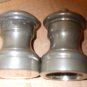 Vintage Pewter Salt and Pepper Mill Shakers - Italy