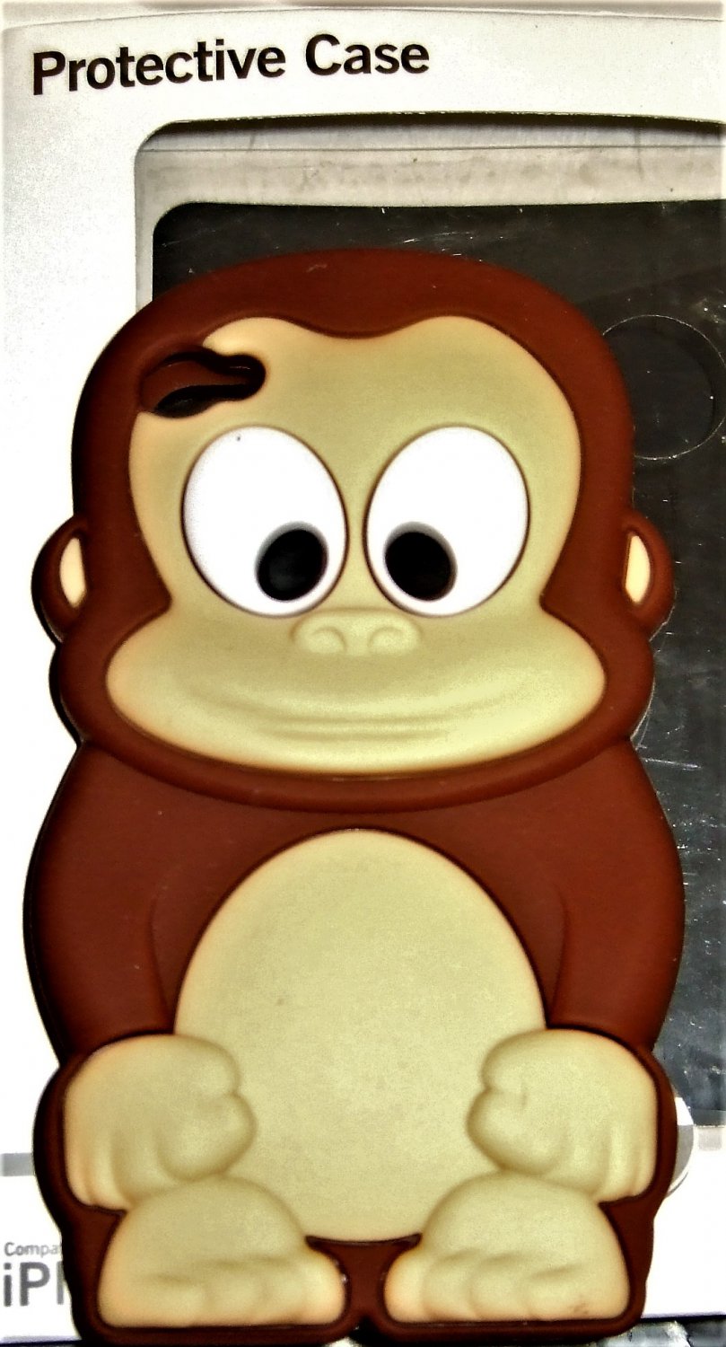 Soft Silicon Monkey Phone Case Cover for iPhone 4/4s Phone Skin for iPhone