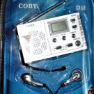 Coby Cx-53 Digital Display AM/FM Radio ~ Alarm Clock Speaker ~ Headphones
