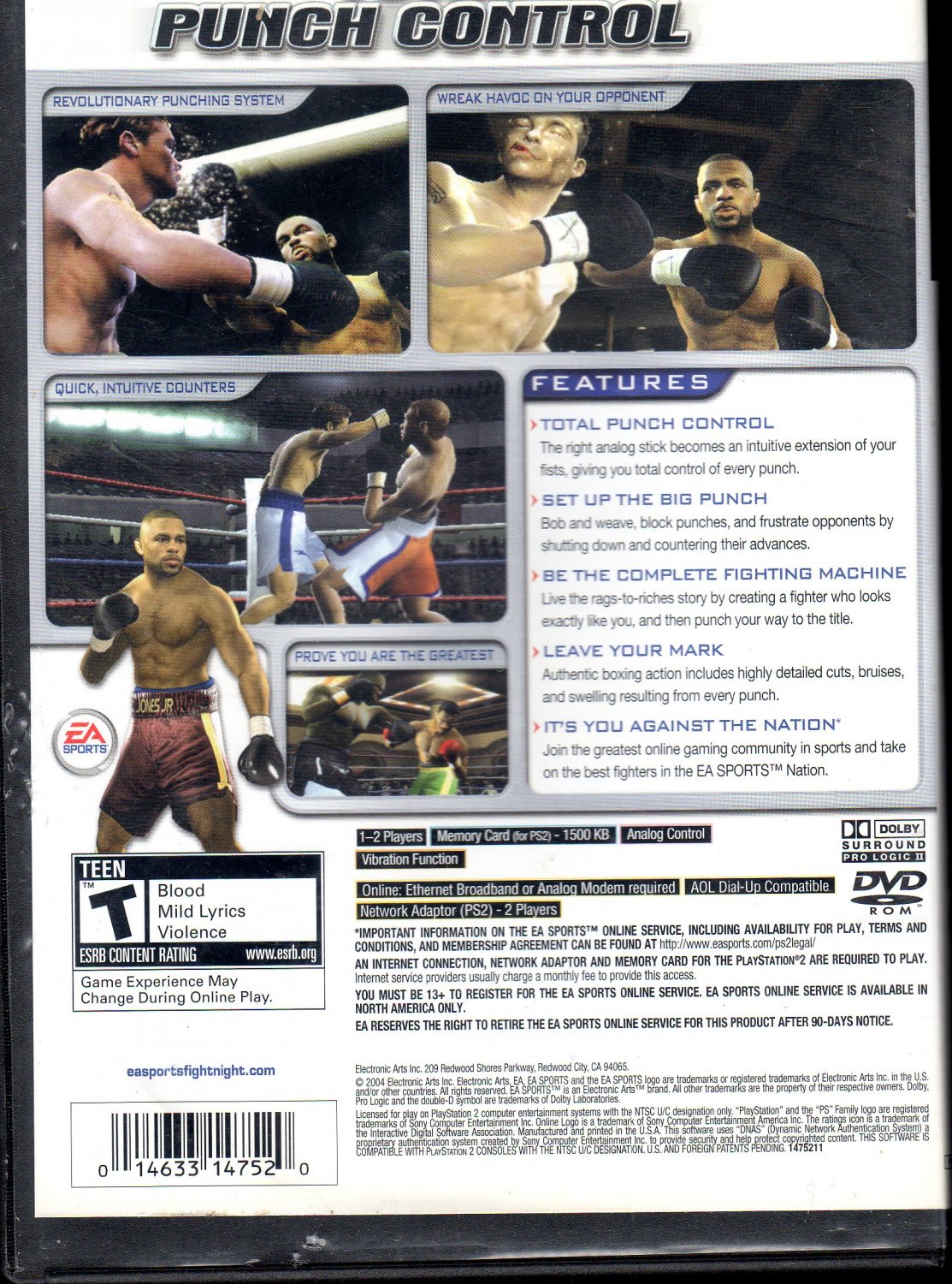 EA Sports Fight Night 2004 complet sur Playstation 2 - PS2 FR EA Sports Fight Night 2004 complet sur Playstation 2 - PS2 FR