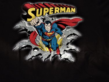 Superman  Black Kids T Shirt