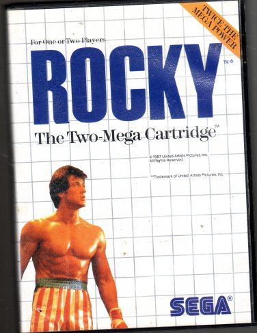 Rocky Sega Game ( Missing Manuel)