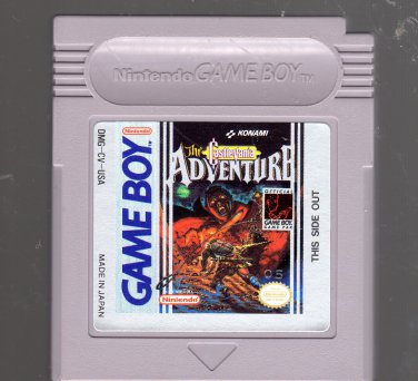 The CastleVania  Adventure Nintendo GameBoy Game