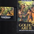 Sega Genesis The Golden Axe II game & manuel