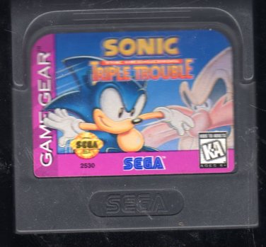Sonic Triple Trouble Sega  Game Gear game