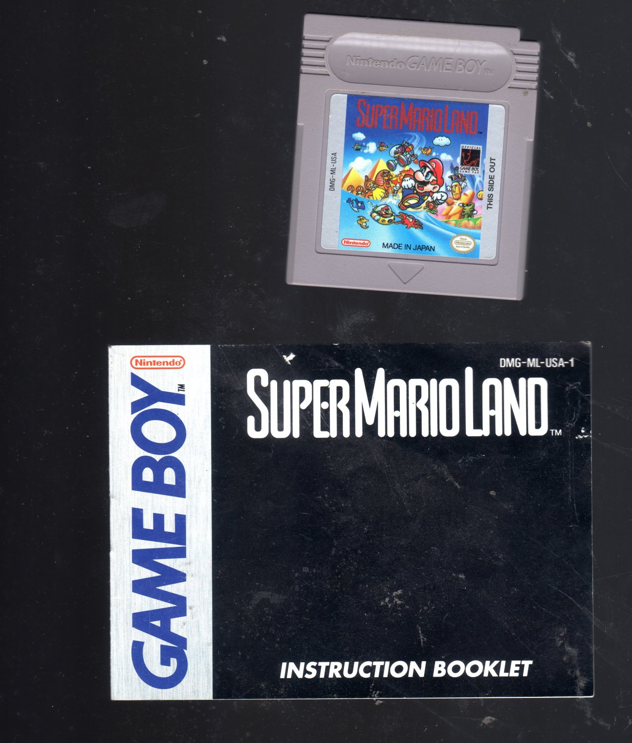 Super Mario Land Nintendo Gameboy Game  and Manuel