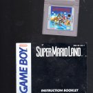 Super Mario Land Nintendo Gameboy Game  and Manuel