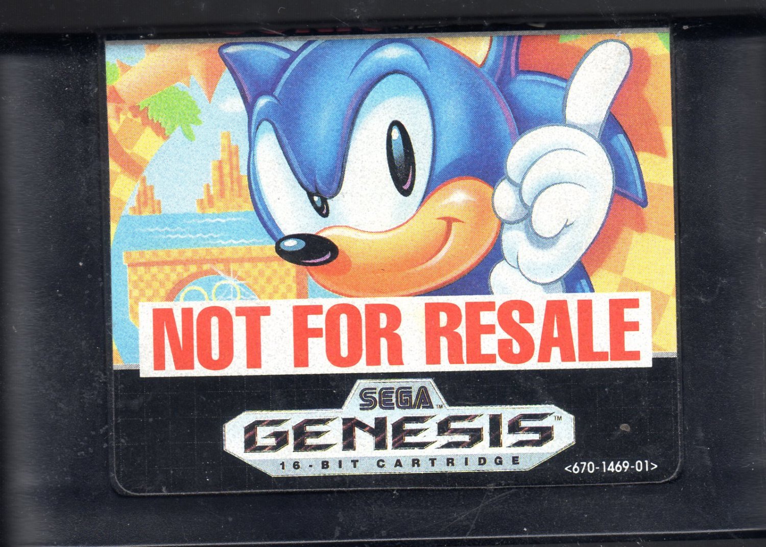 Sonic The HedgeHog Sega Genesis Game Only