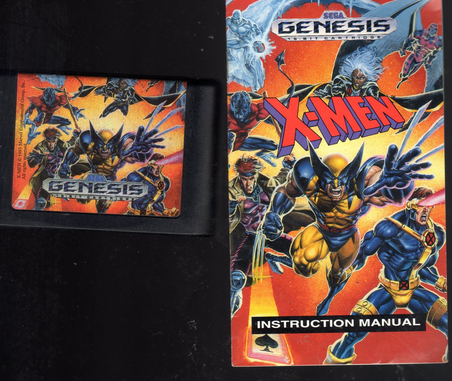 The X Men Game, Manuel & Poster Sega Genesis