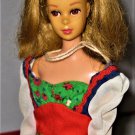 Vintage Francie Doll head   on a straight leg body