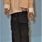 Vintage Ken Barbie Doll Painted Hair Brunette Straight Leg