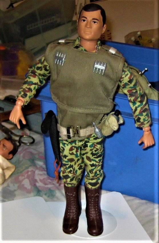 Vintage Hasbro GI Joe Reproduction Action Figure with Dark Hair
