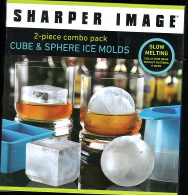 Sharper Image Cube& Sphere Ice Molds