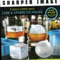 Sharper Image Cube& Sphere Ice Molds
