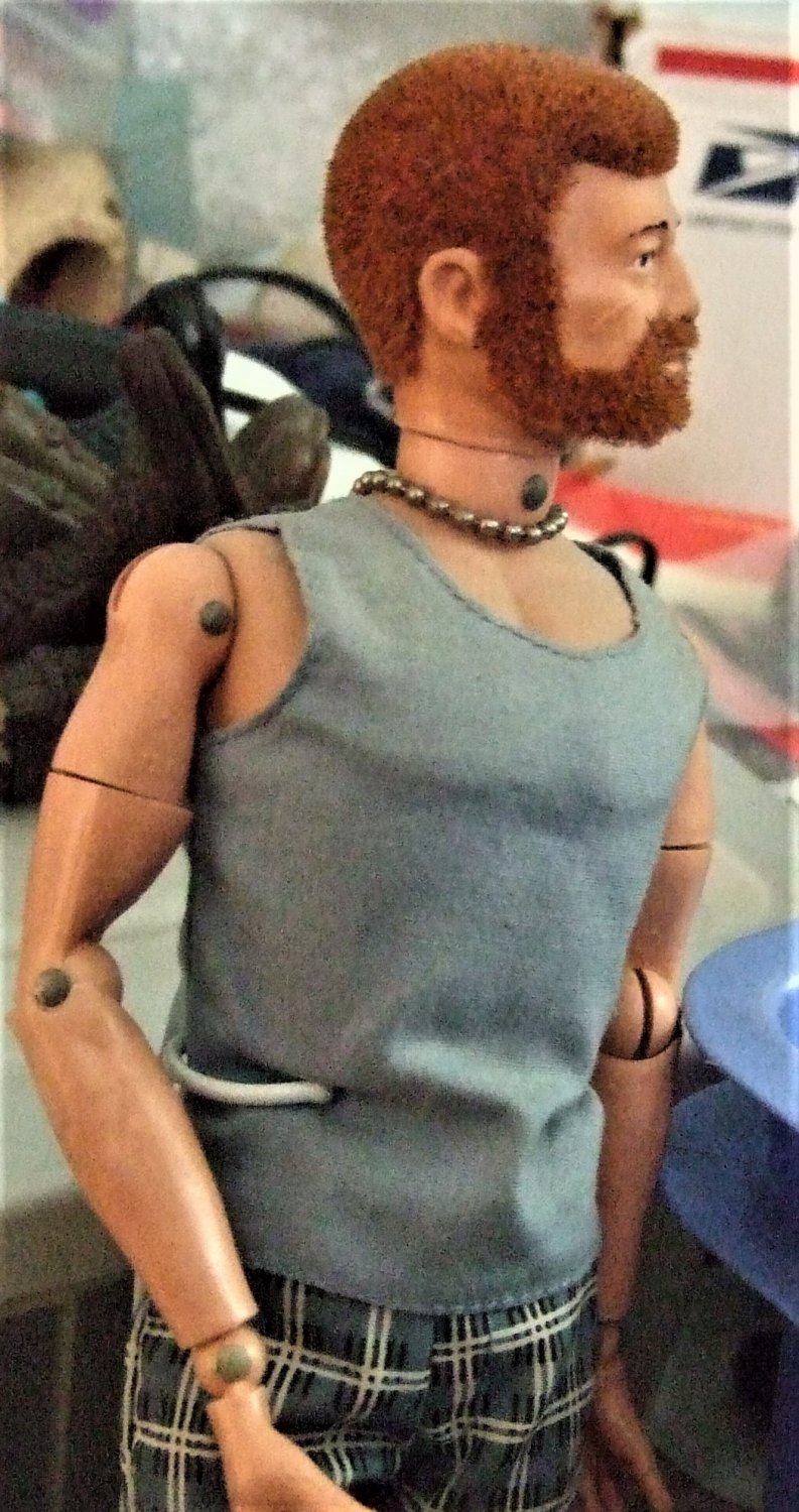 Hasbro Vintage 1964 Gi Joe 12 Figure Red Flocked Hair Beard Scar 8082