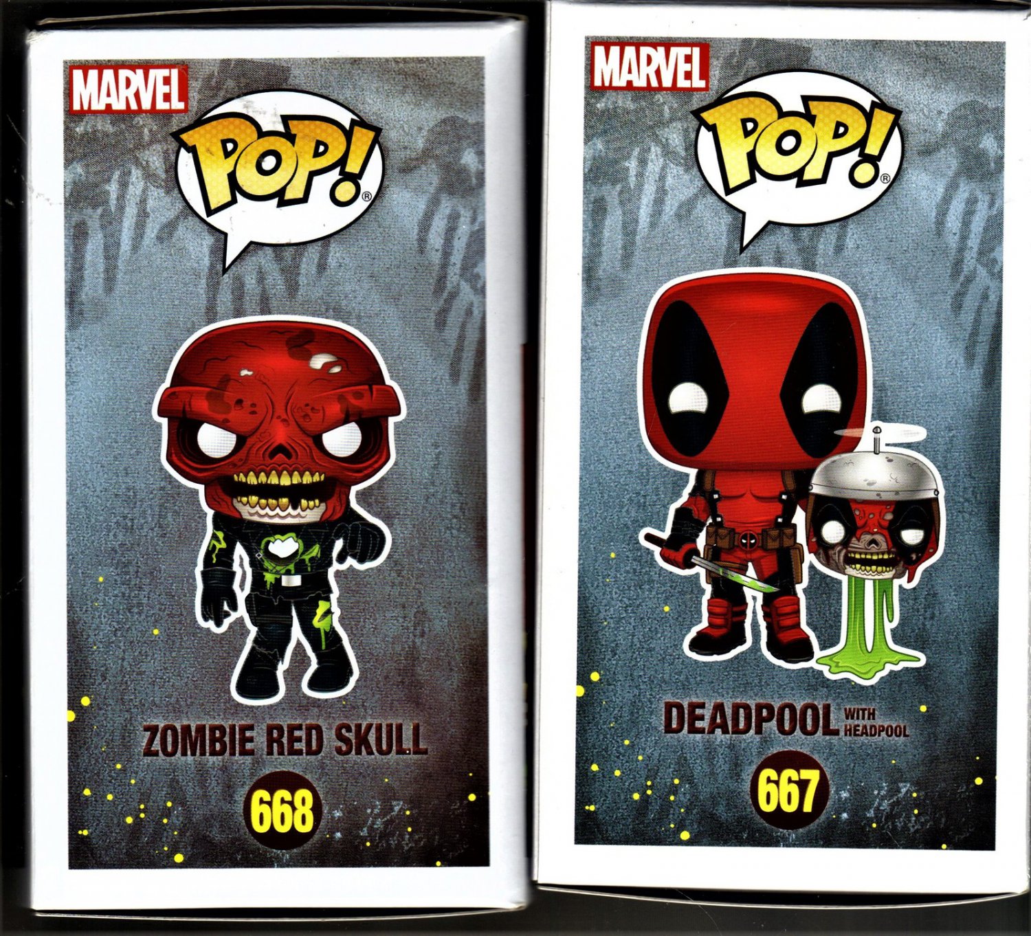 Deadpool l #667 & Zombie Red Skull #668