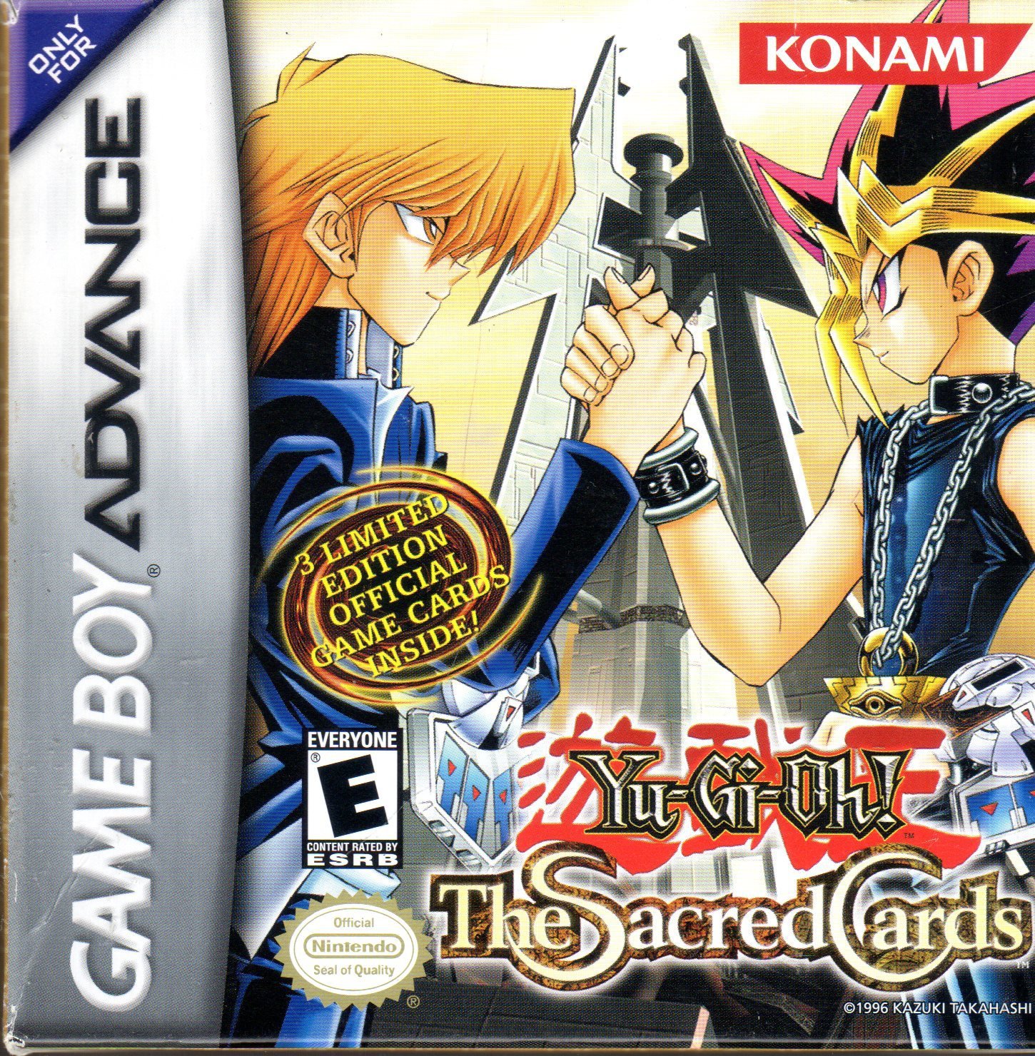 Nintendo Gameboy Advance GBA Yu-Gi-Oh! The Sacred Cards game, (Manual & Insert)