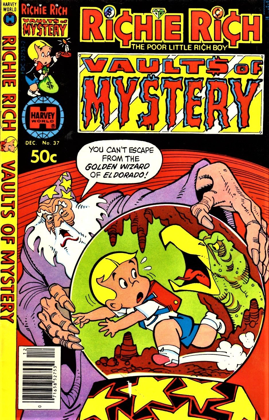 Richie Rich Comics Harvey World Richie Rich Vaults of Mystery