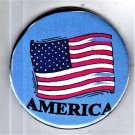 American Flag USA Pin Pinback Button