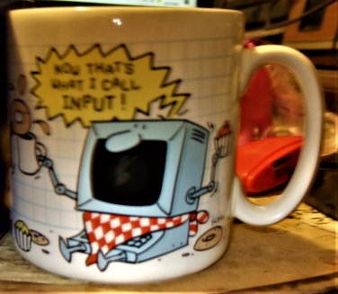 Coffee Mug - Picture of computer on Mug. (New)