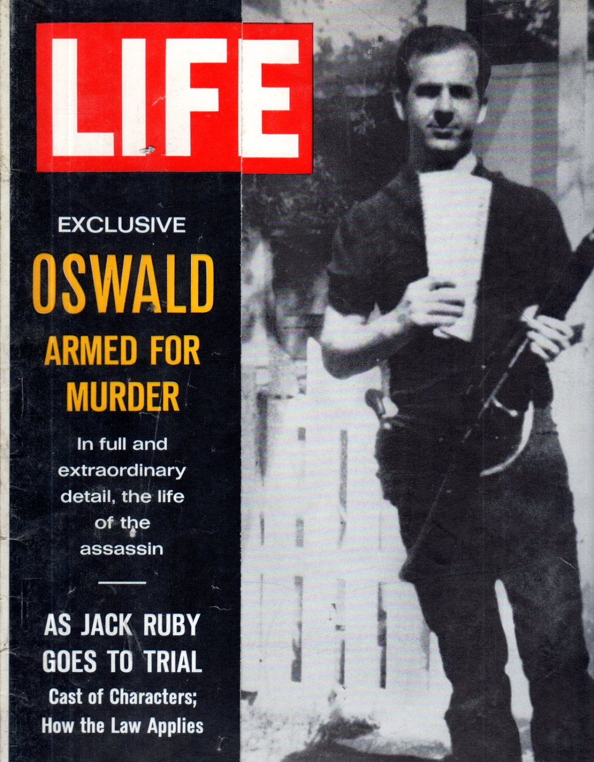 LIFE Magazine Feb 21, 1964 Lee Harvey Oswald holding rifle killed JFK