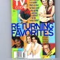 TV Guide Sept. 9-15, 2000 - Volume 48, No. 37, Issue #2476 Returning Favorites