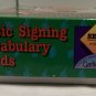 Basic Signing Vocabulary ASL Flash Cards Set A 100 ct NEW