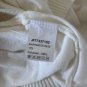 Shein Turtleneck High Side Cut Sweater Mini Dress White Size M
