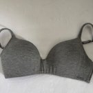 Nautica Intimates Bra Womens Grey Underwire Padded Adjustable Bra Nautica Intimates Bra Womens Grey Underwire Padded Adjustable Bra