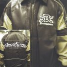Snoop Dogg authentic brown and beige genuine leather coat
