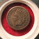 Civil War Dated Indian Head Penny In Collectors Box.