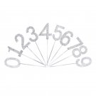 Rhinestone Birthday Cake Topper Number - Qty 1